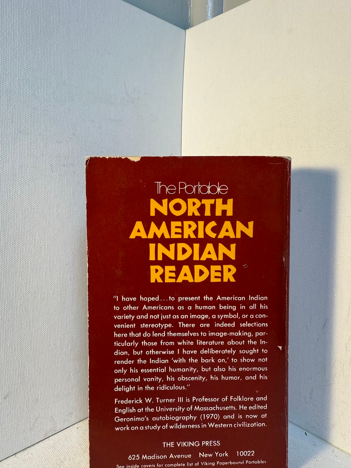 The Portable North American Reader edited by Frederick W. Turner