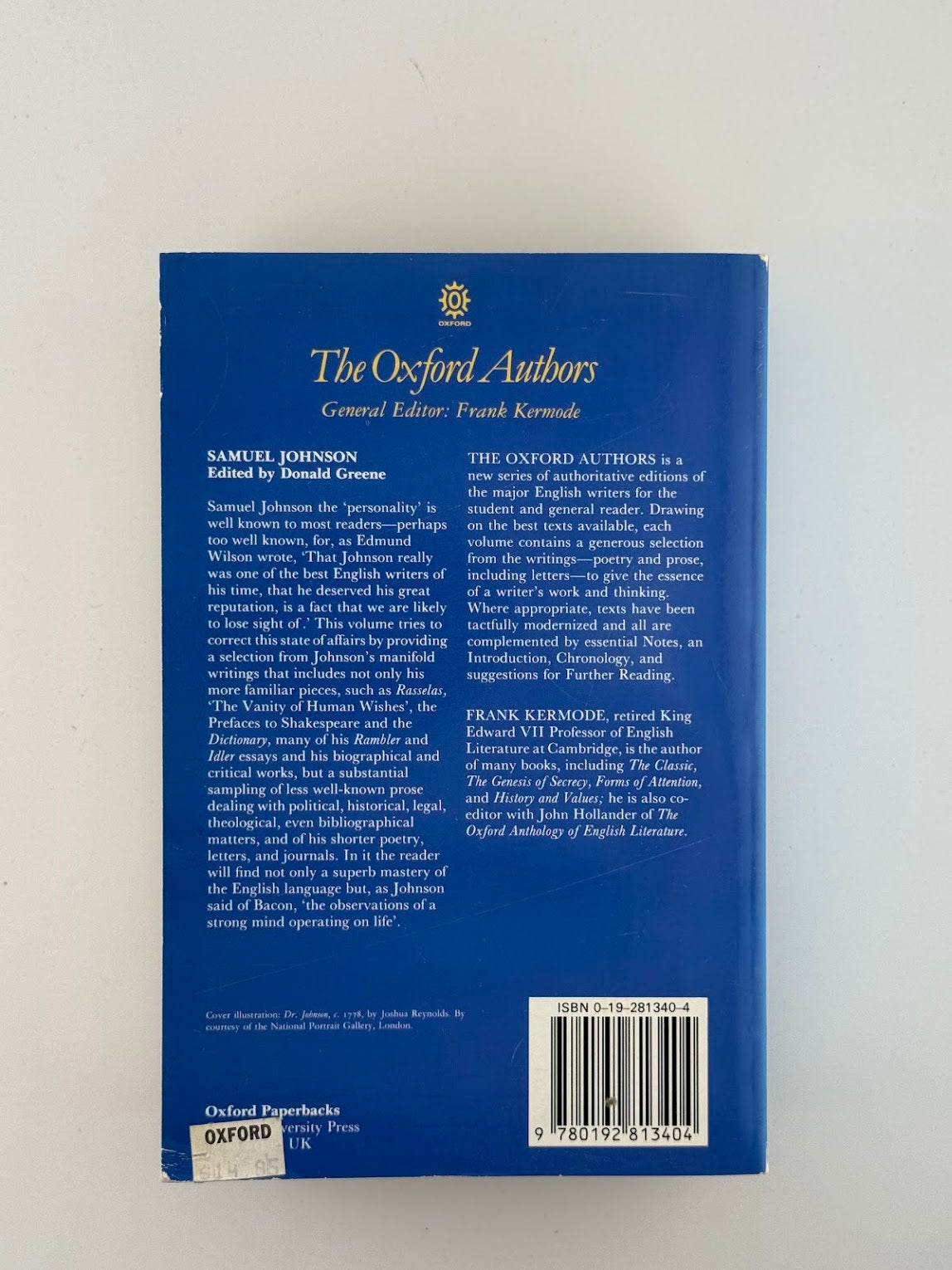 The Oxford Authors - Samuel Johnson
