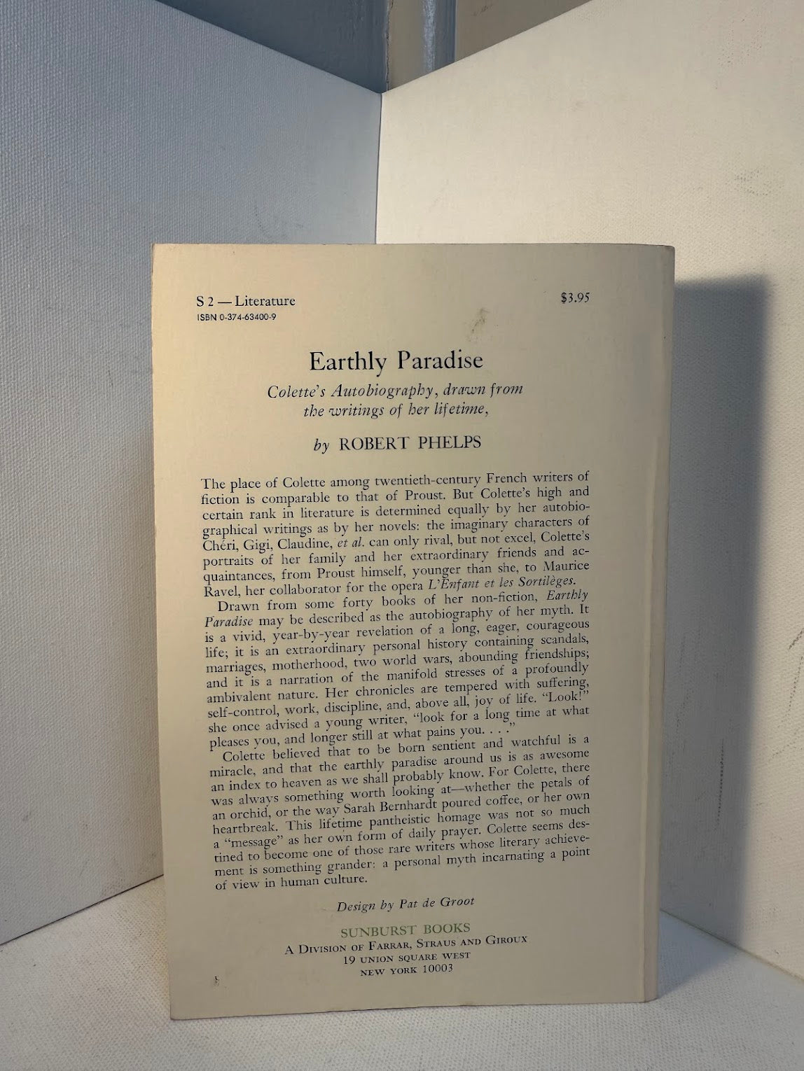 Earthly Paradise by Colette