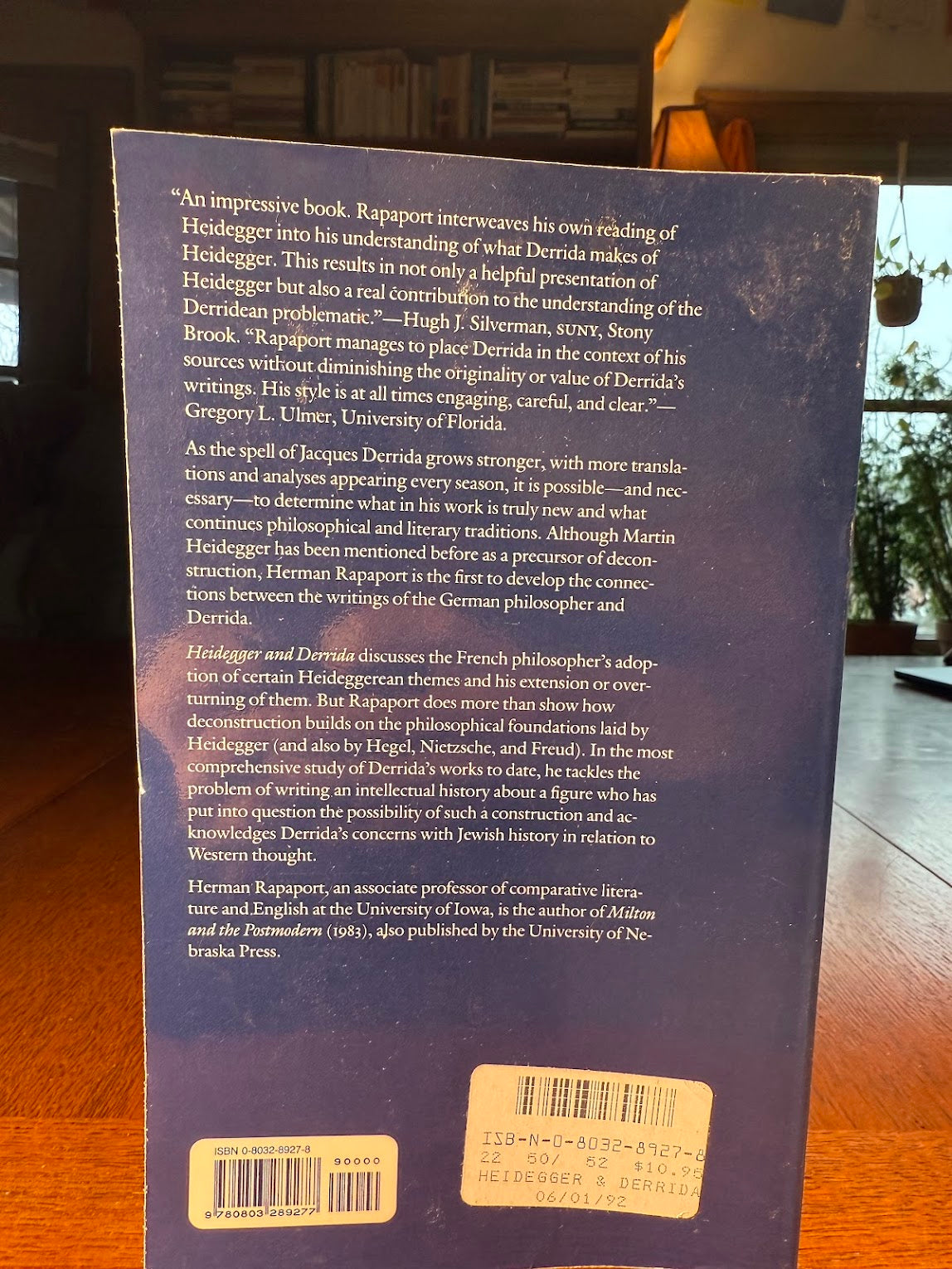 Heidegger & Derrida by Herman Rapaport