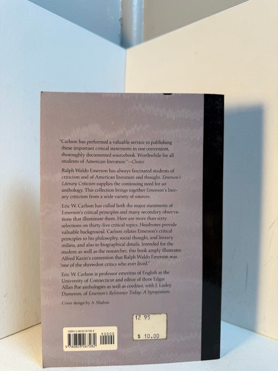 Emerson's Literary Criticism by Ralph Waldo Emerson
