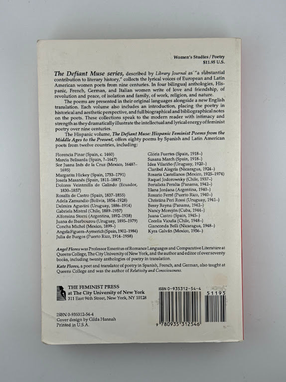 The Defiant Muse Hispanic Feminist Poems