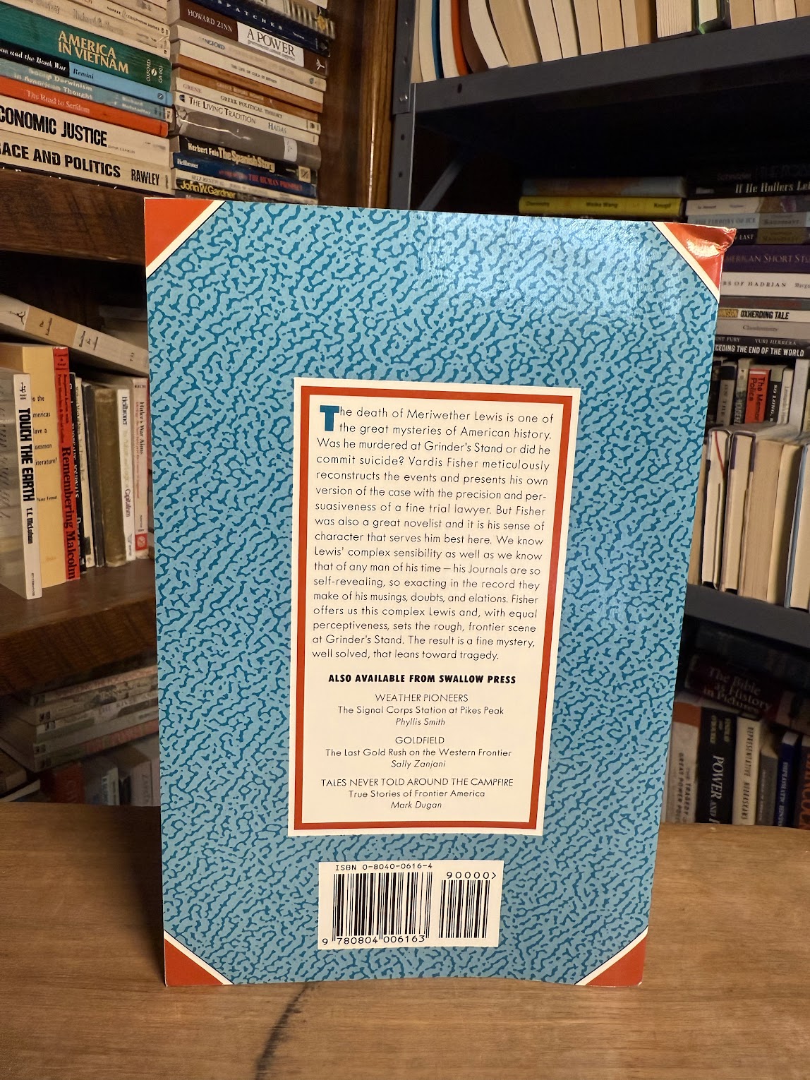 Suicide or Murder? The Strange Death of Governor Meriwether Lewis by Vardis Fisher