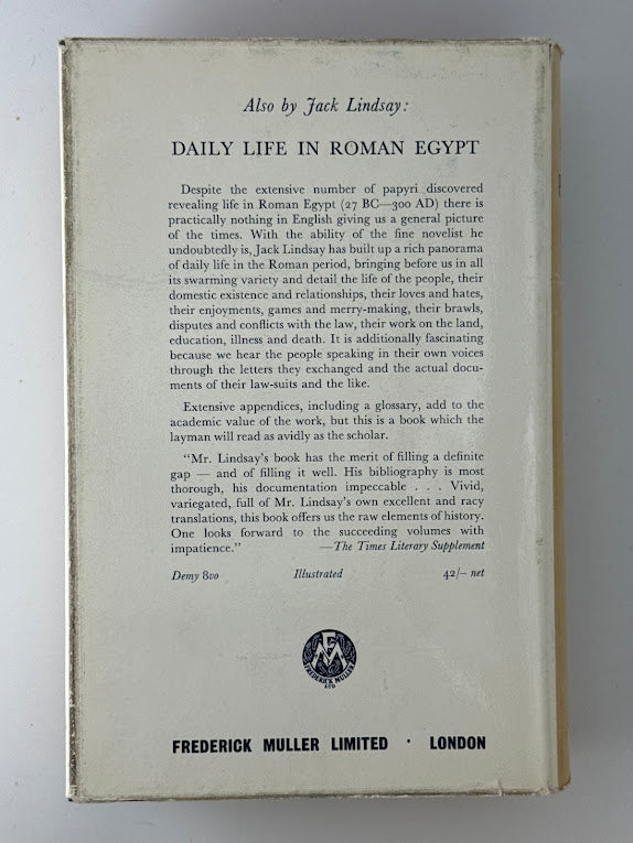 Leisure and Pleasure in Roman Egypt by Jack Lindsay