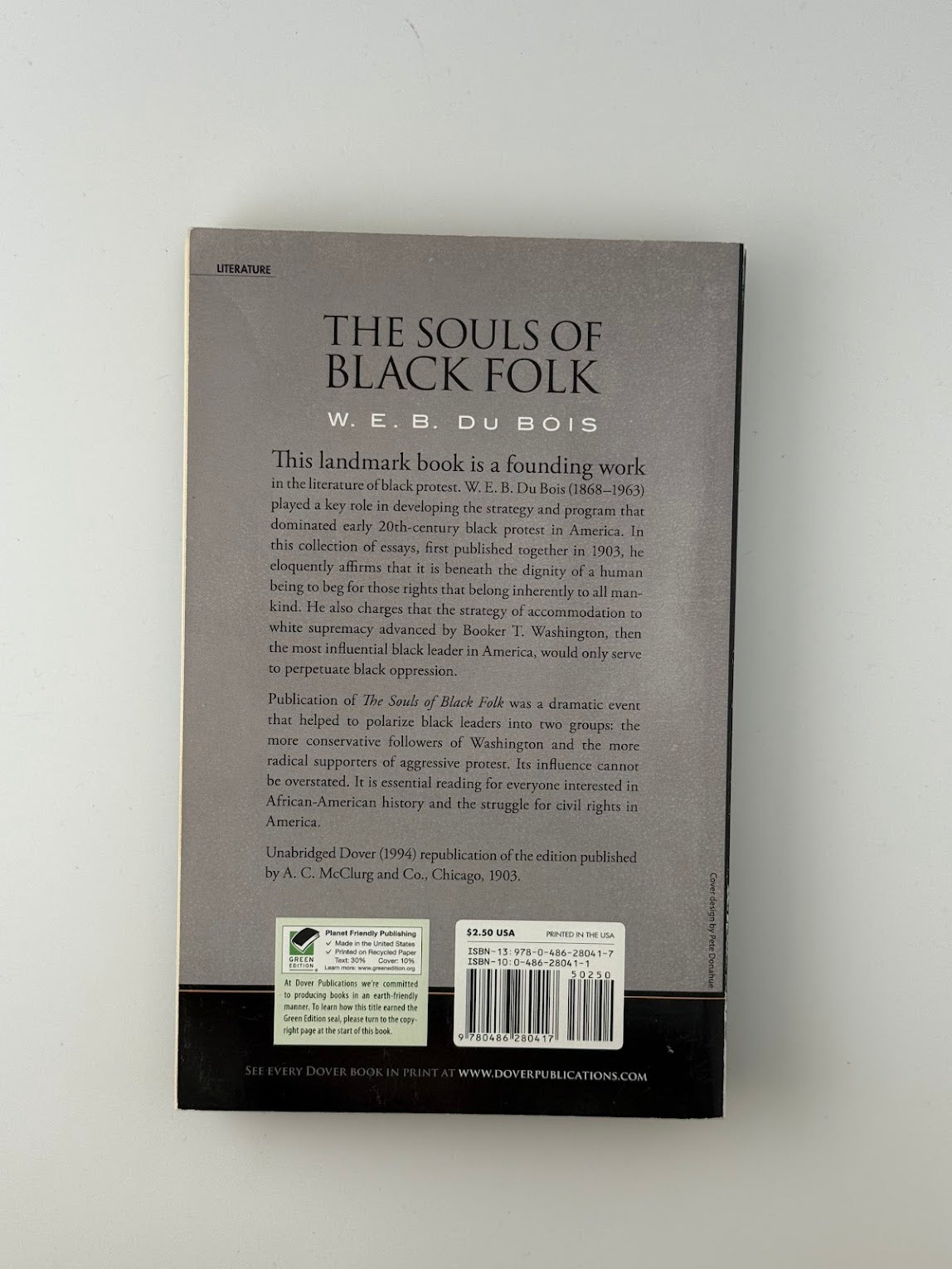 The Souls of Black Folk by W.E.B. DuBois