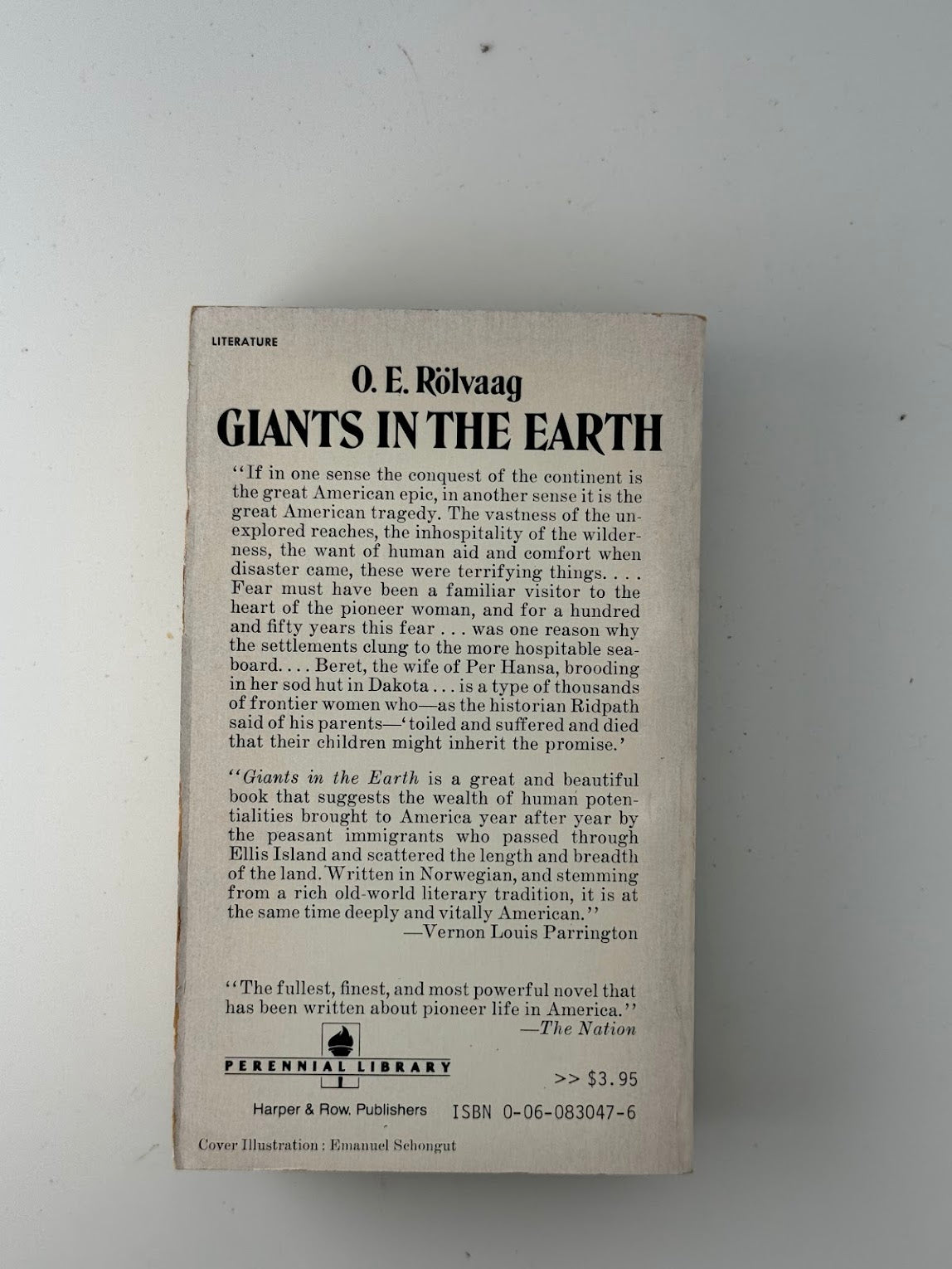 Giants in the Earth by O.E. Rolvaag