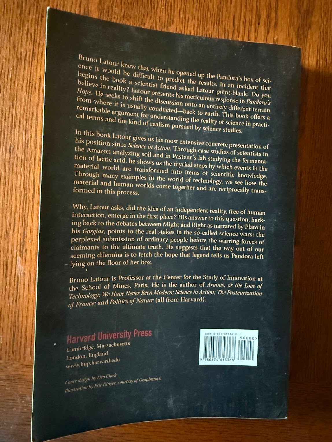 Pandora's Hppe - Essays on the Reality of Science Studies by Bruno Latour