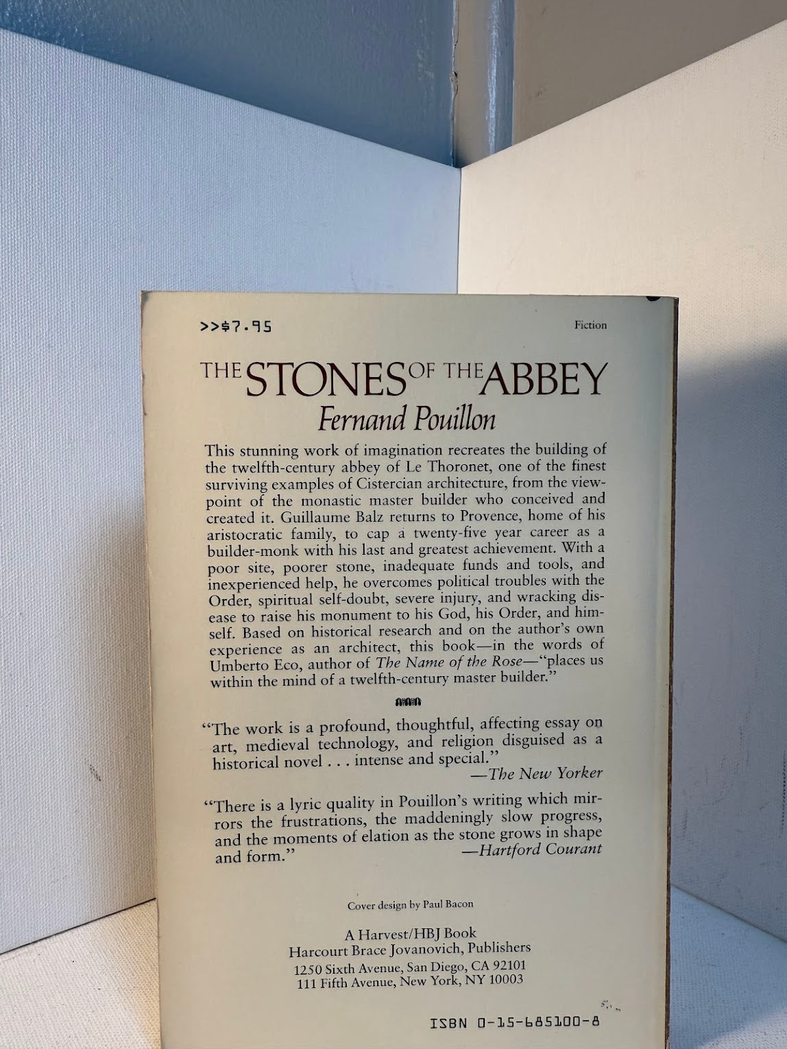 The Stones of the Abbey by Fernand Pouillon