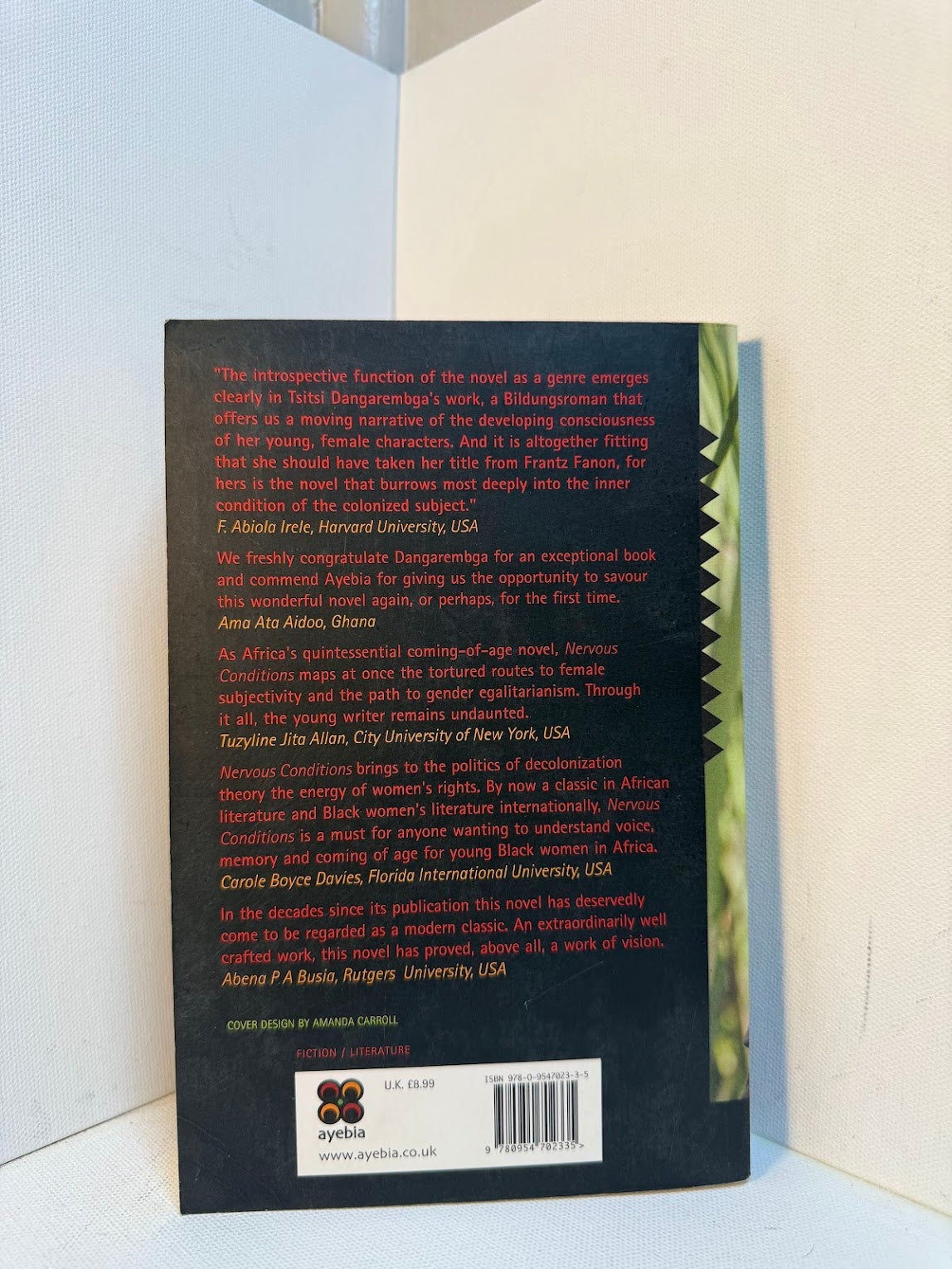 Nervous Conditions by Tsitsi Dangarembga