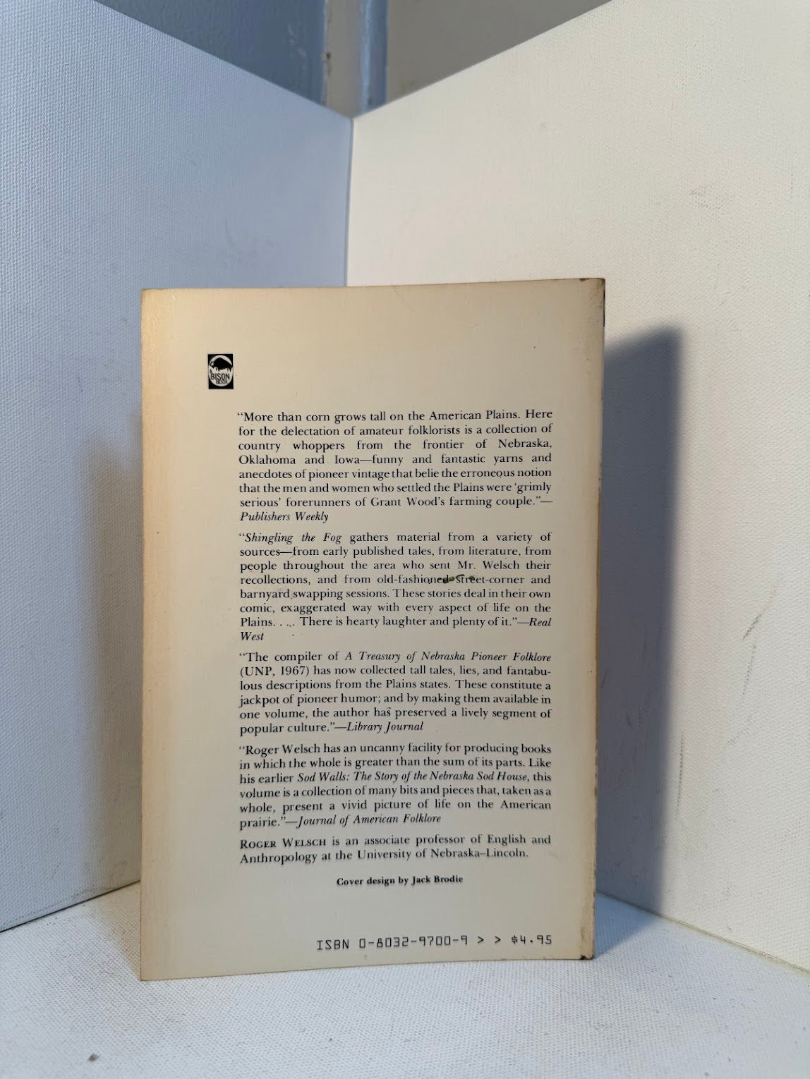 Shingling the Fog and Other Plains Lies by Roger Welsch