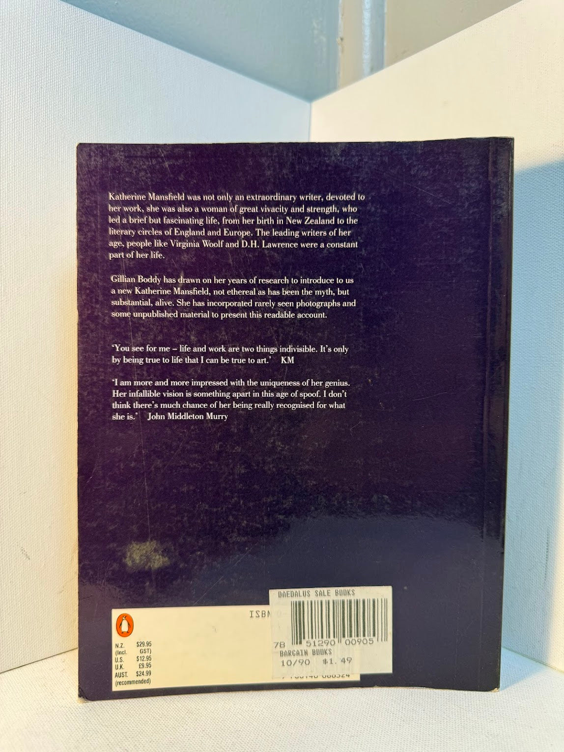 Katherine Mansfield - The Woman and the Writer by Gillian Boddy