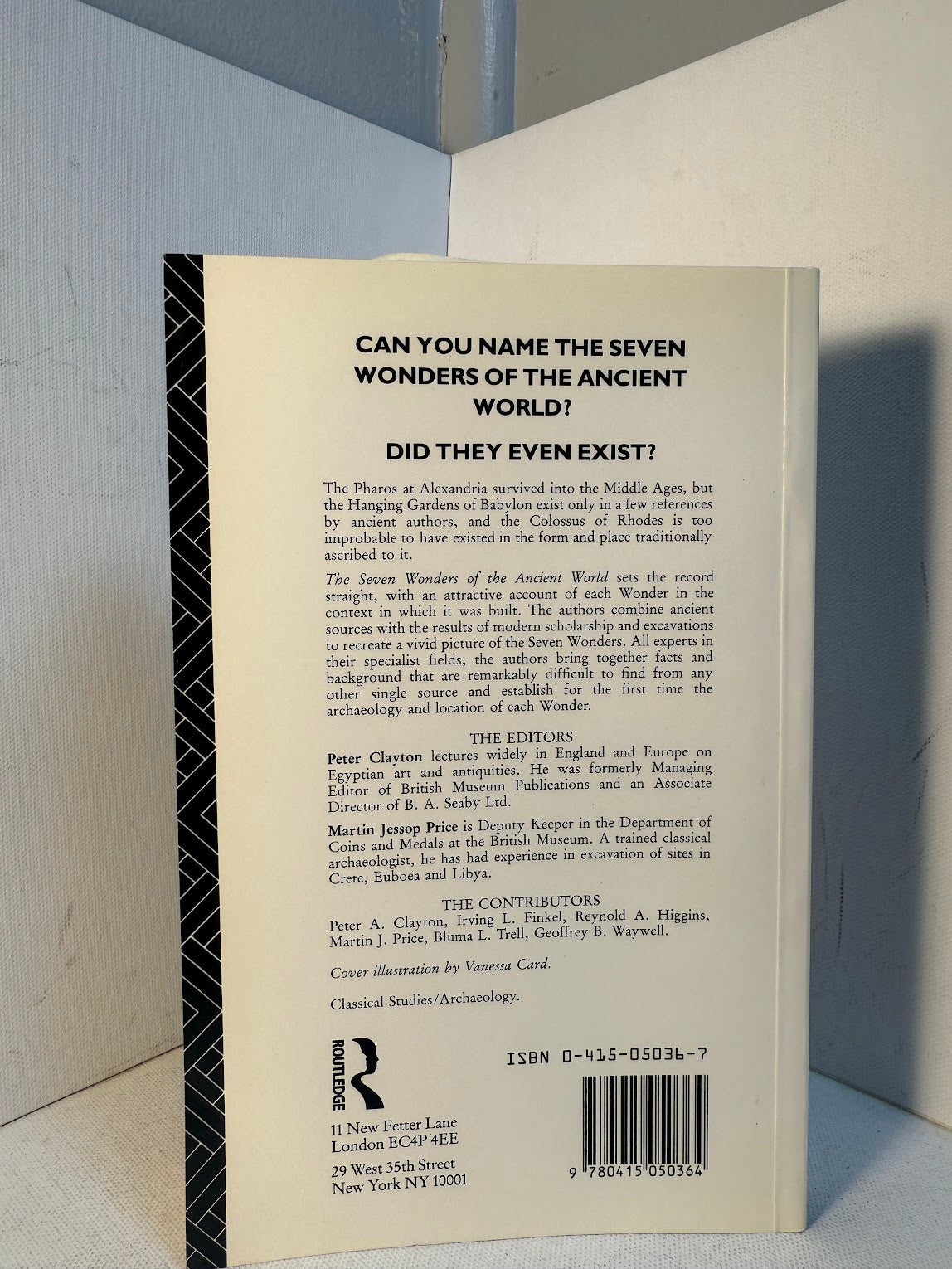 The Seven Wonders of the Ancient World edited by Peter Clayton & Martin Price