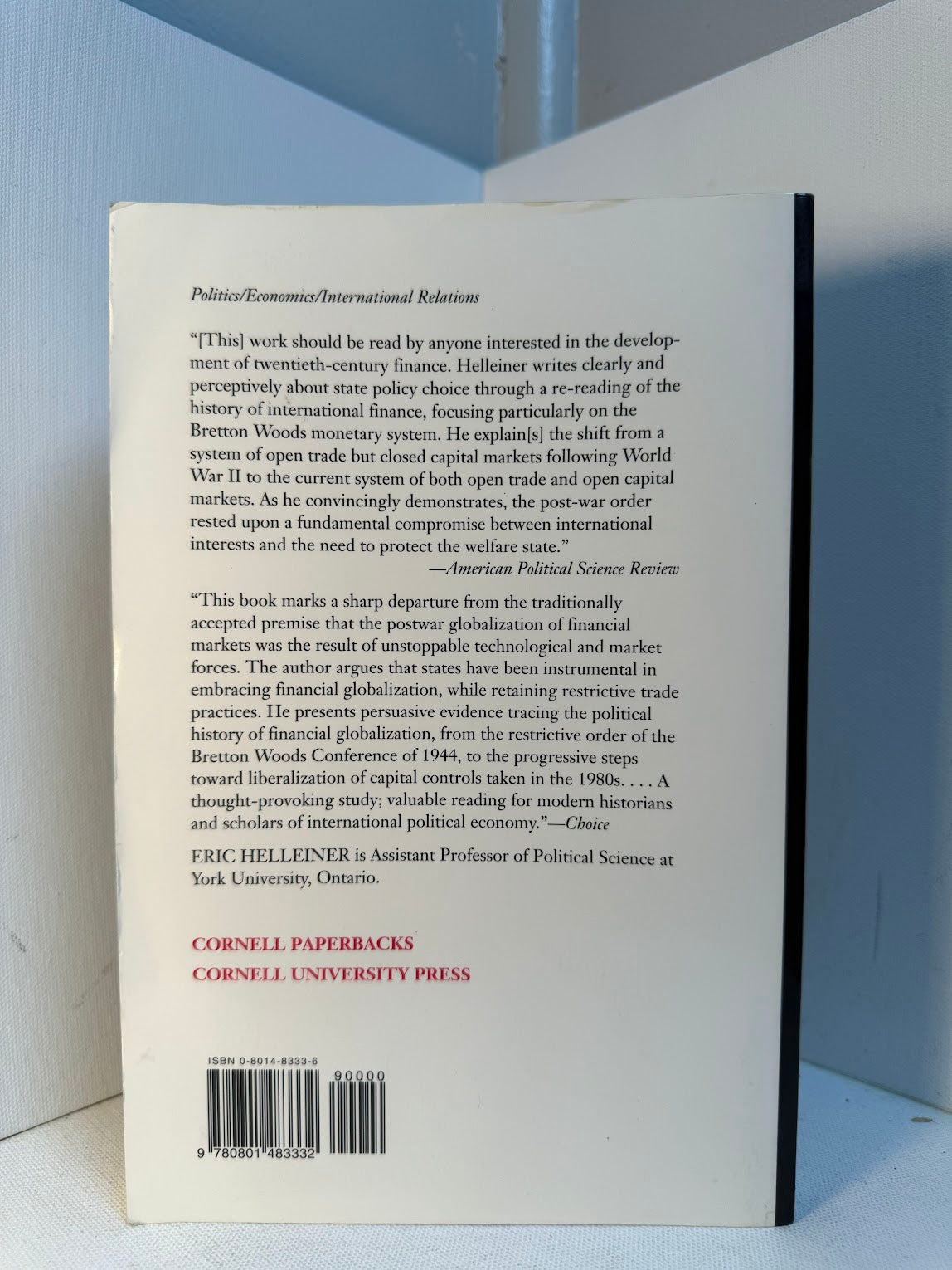 States and the Reemergence of Global Finance by Eric Helleiner