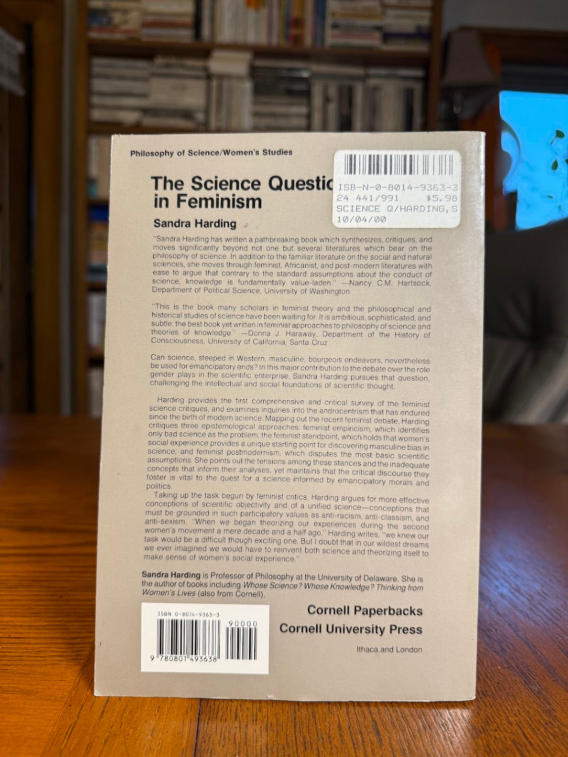 The Science Question in Feminism by Sandra Harding