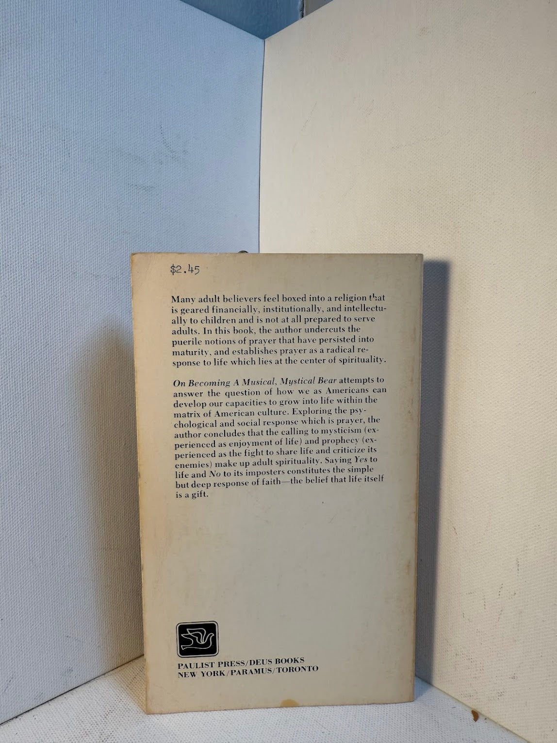 On Becoming a Musical Mystical Bear by Matthew Fox