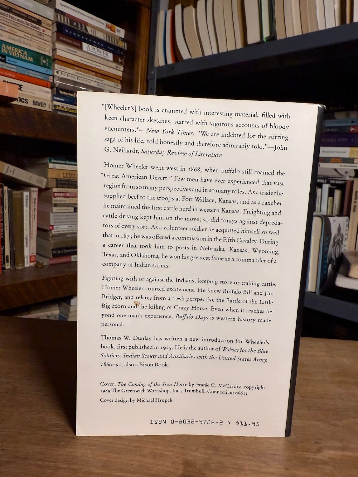 Buffalo Days by Colonel Homer W. Wheeler