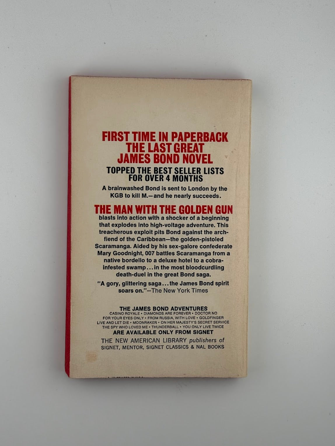 The Man With the Golden Gun by Ian Fleming