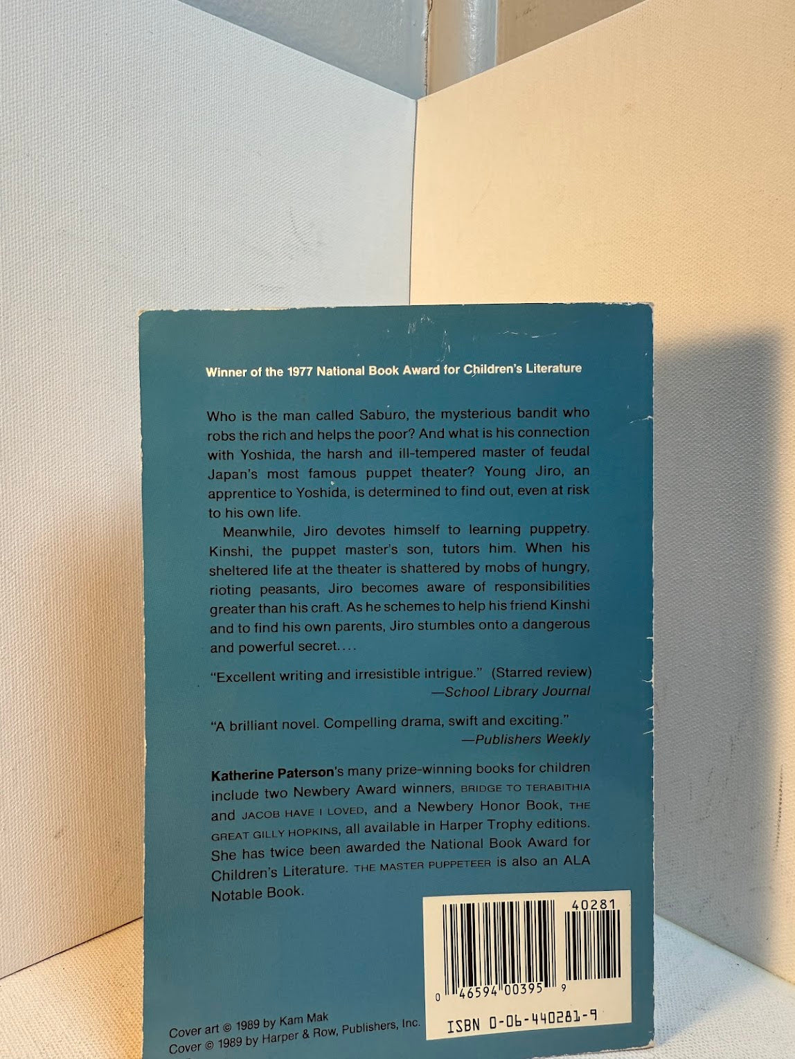 The Master Puppeteer by Katherine Paterson