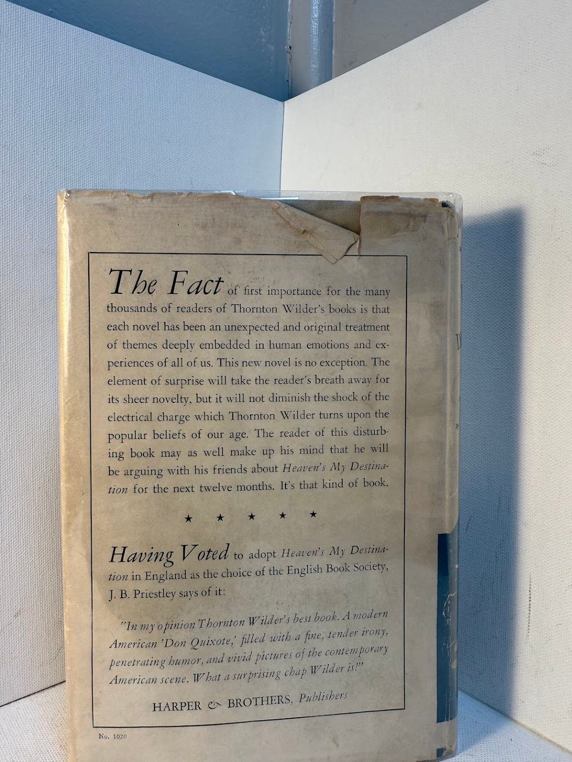 Heaven's My Destination by Thornton Wilder