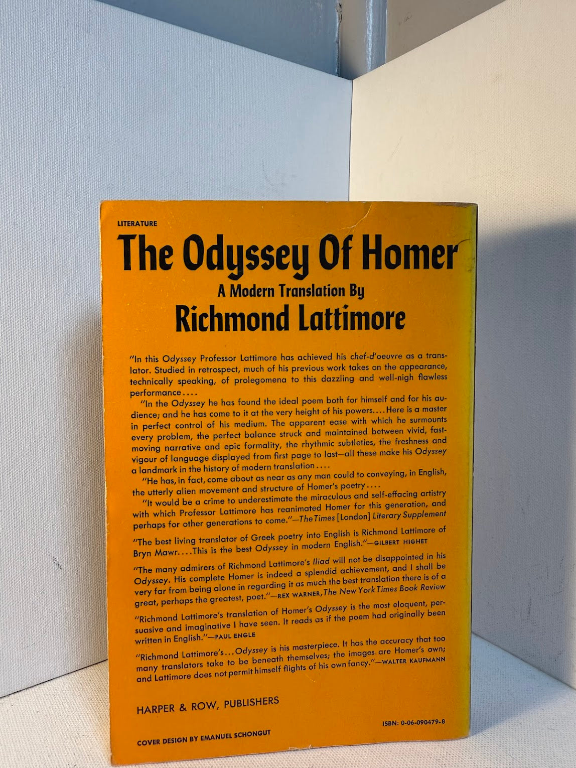 The Odyssey of Homer - A Modern Translation by Richmond Lattimore