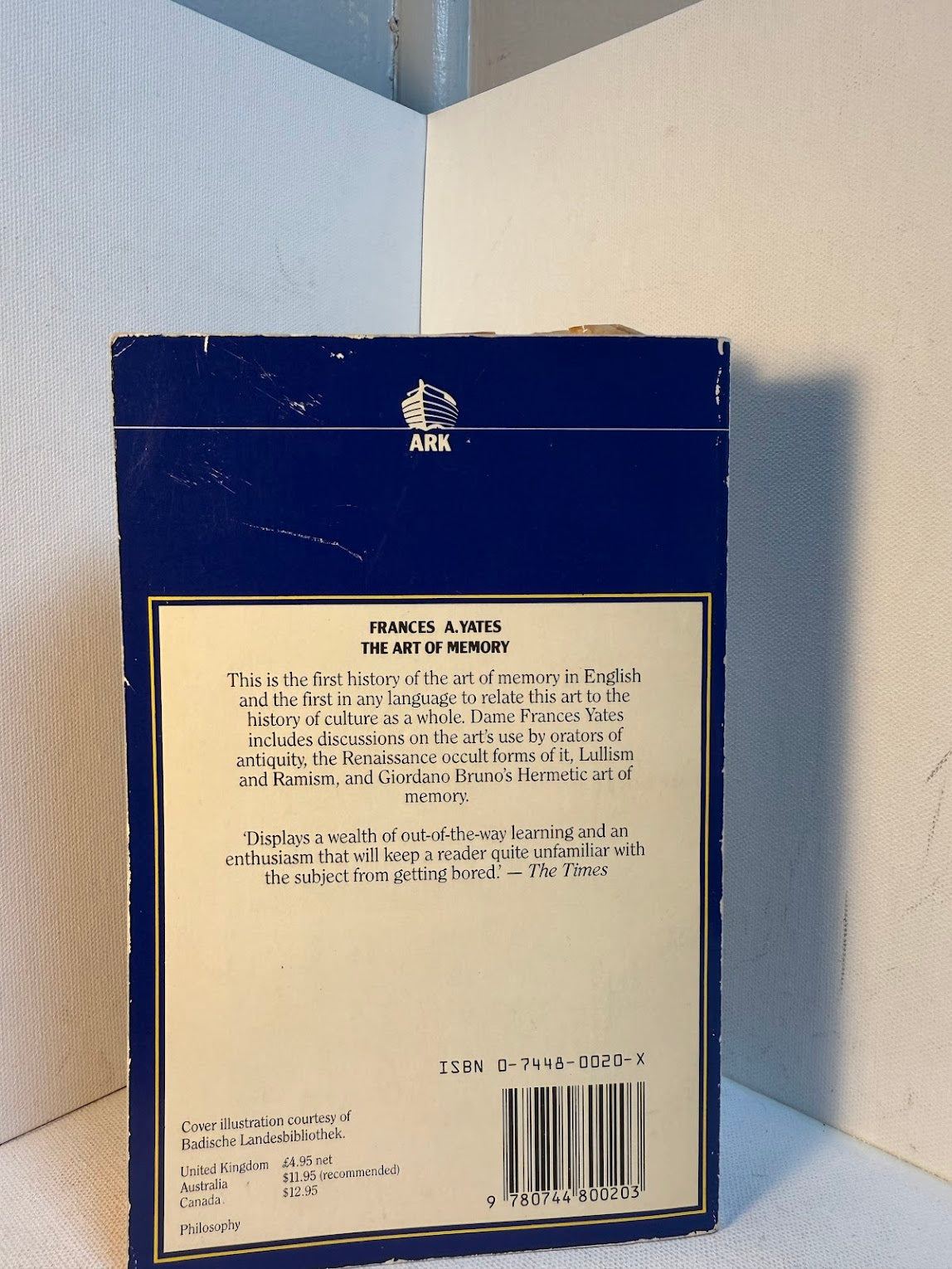 The Art of Memory by Frances A. Yates