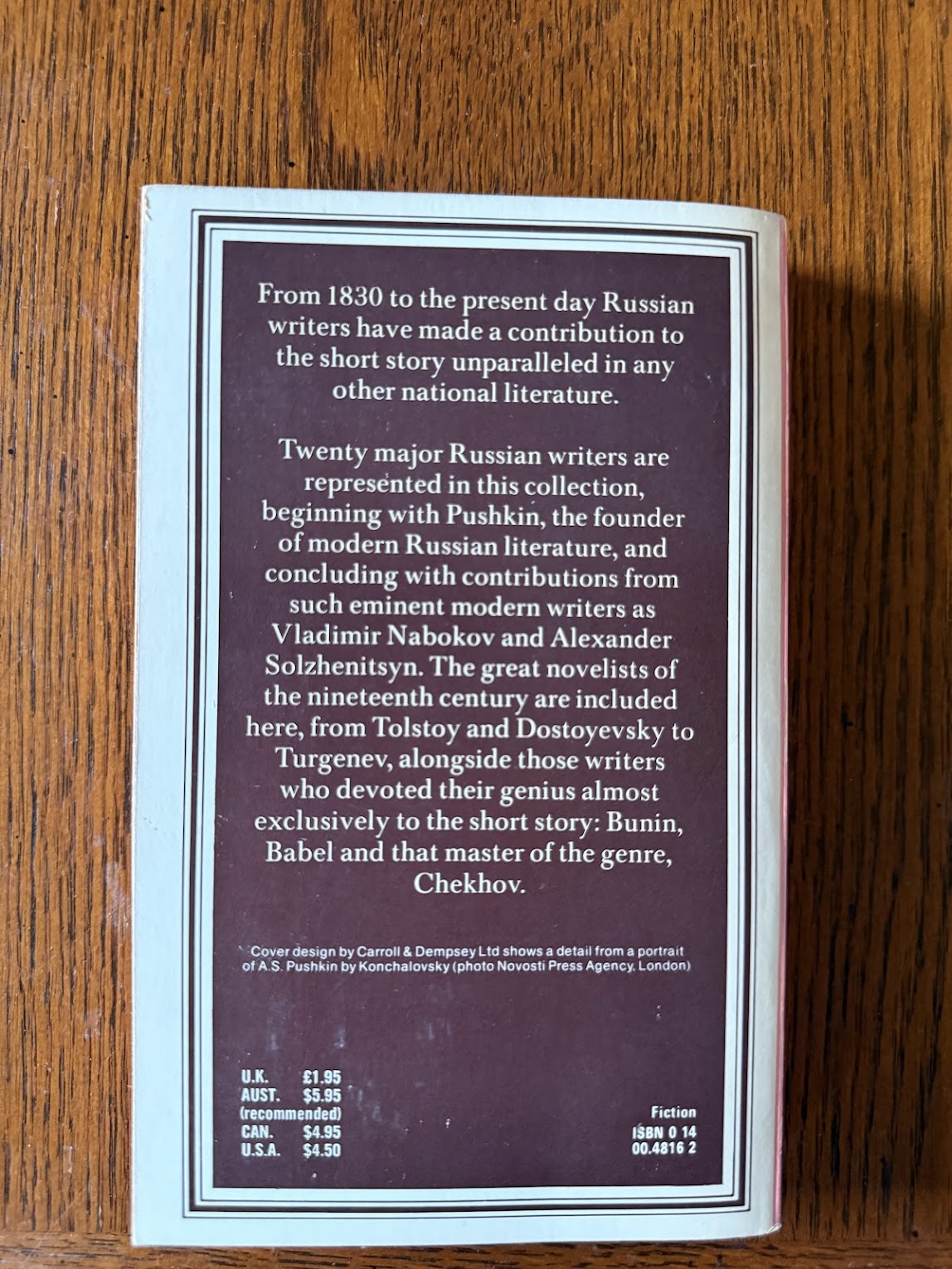 The Penguin Book of Russian Short Stories edited by David Richards