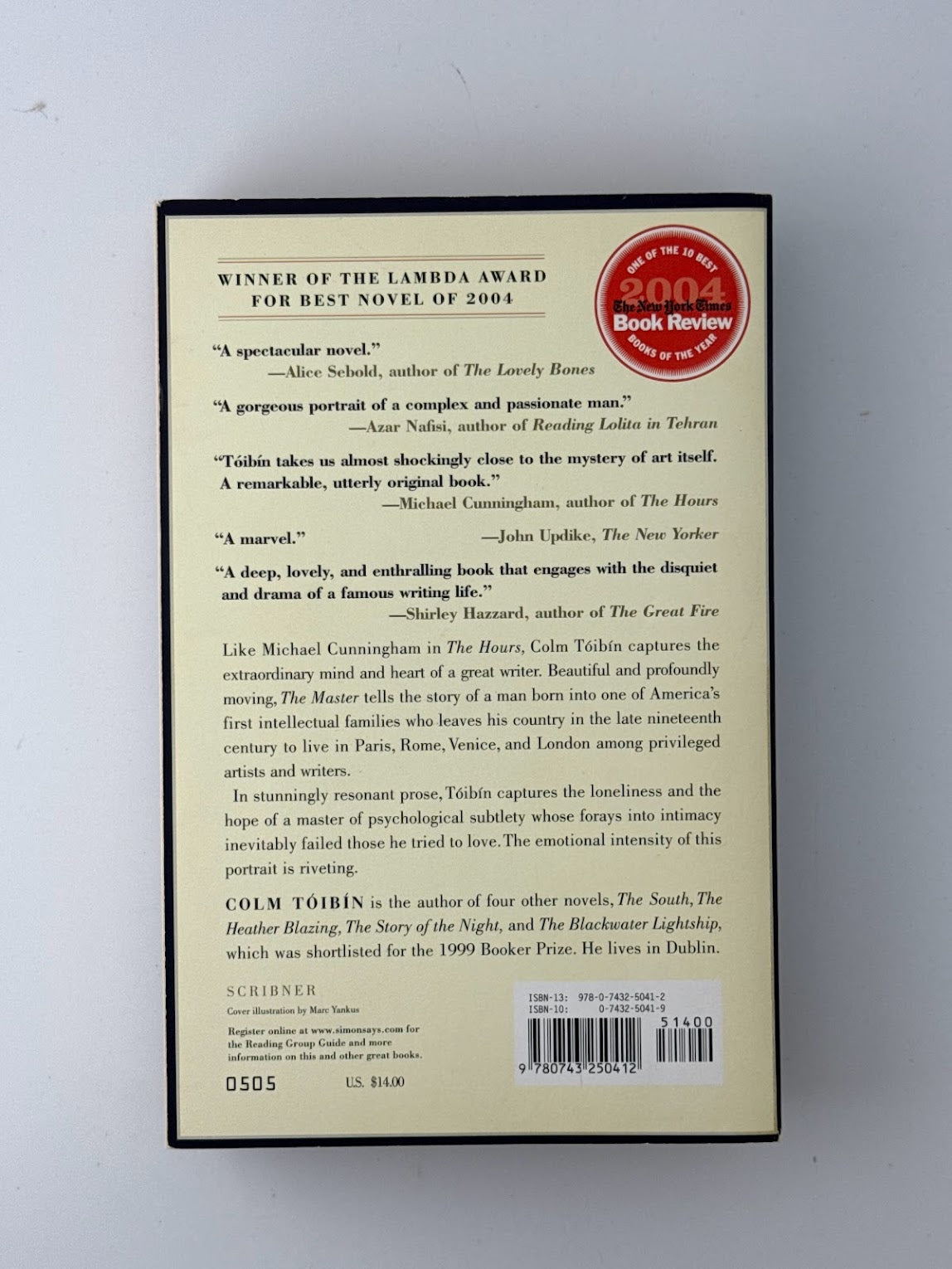 The Master by Colm Toibin