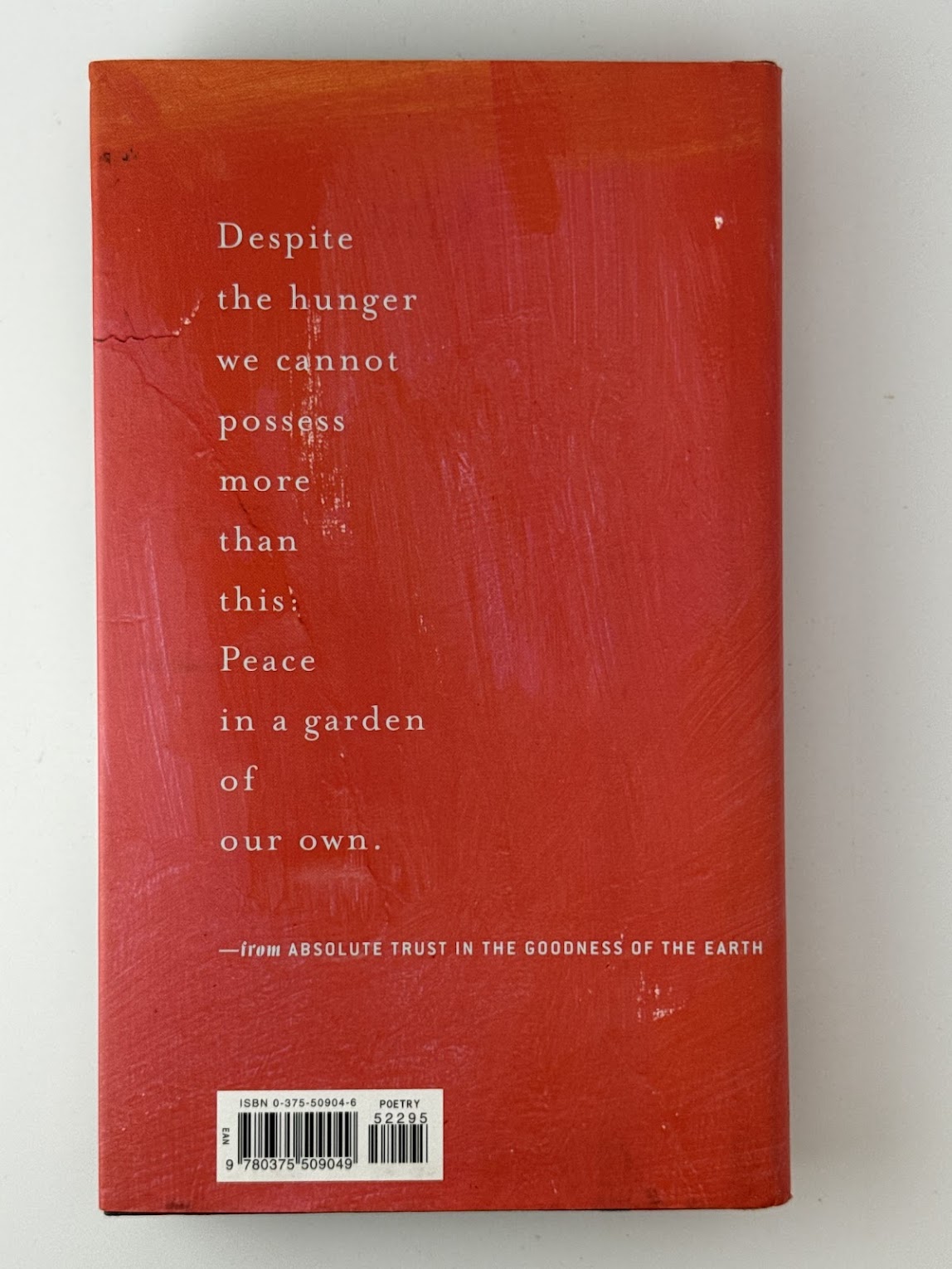 Absolute Trust in the Goodness of the Earth by Alice Walker