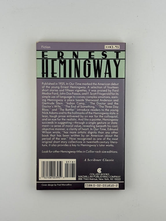 In Our Time by Ernest Hemingway
