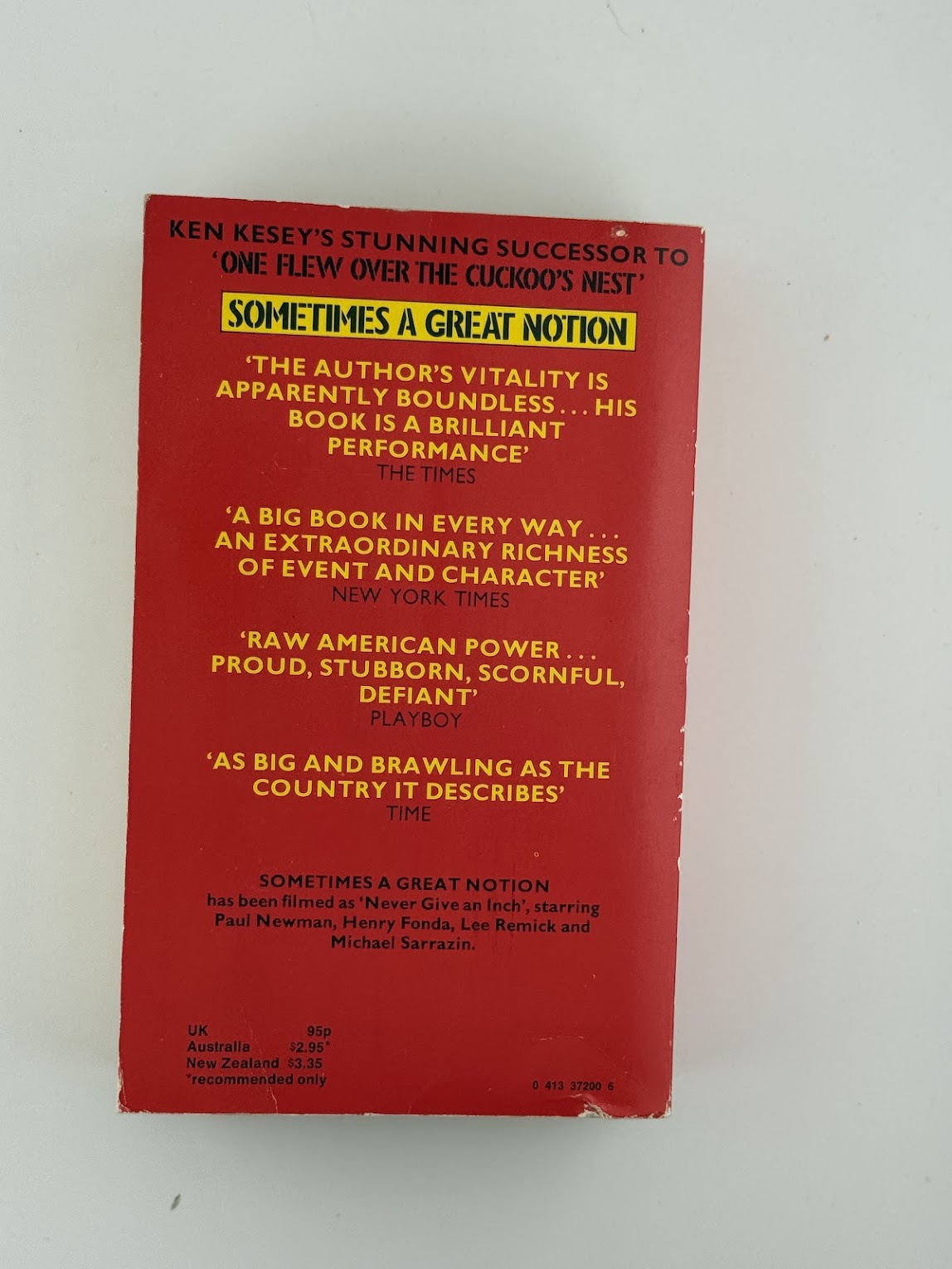 Sometimes A Great Notion by Ken Kesey