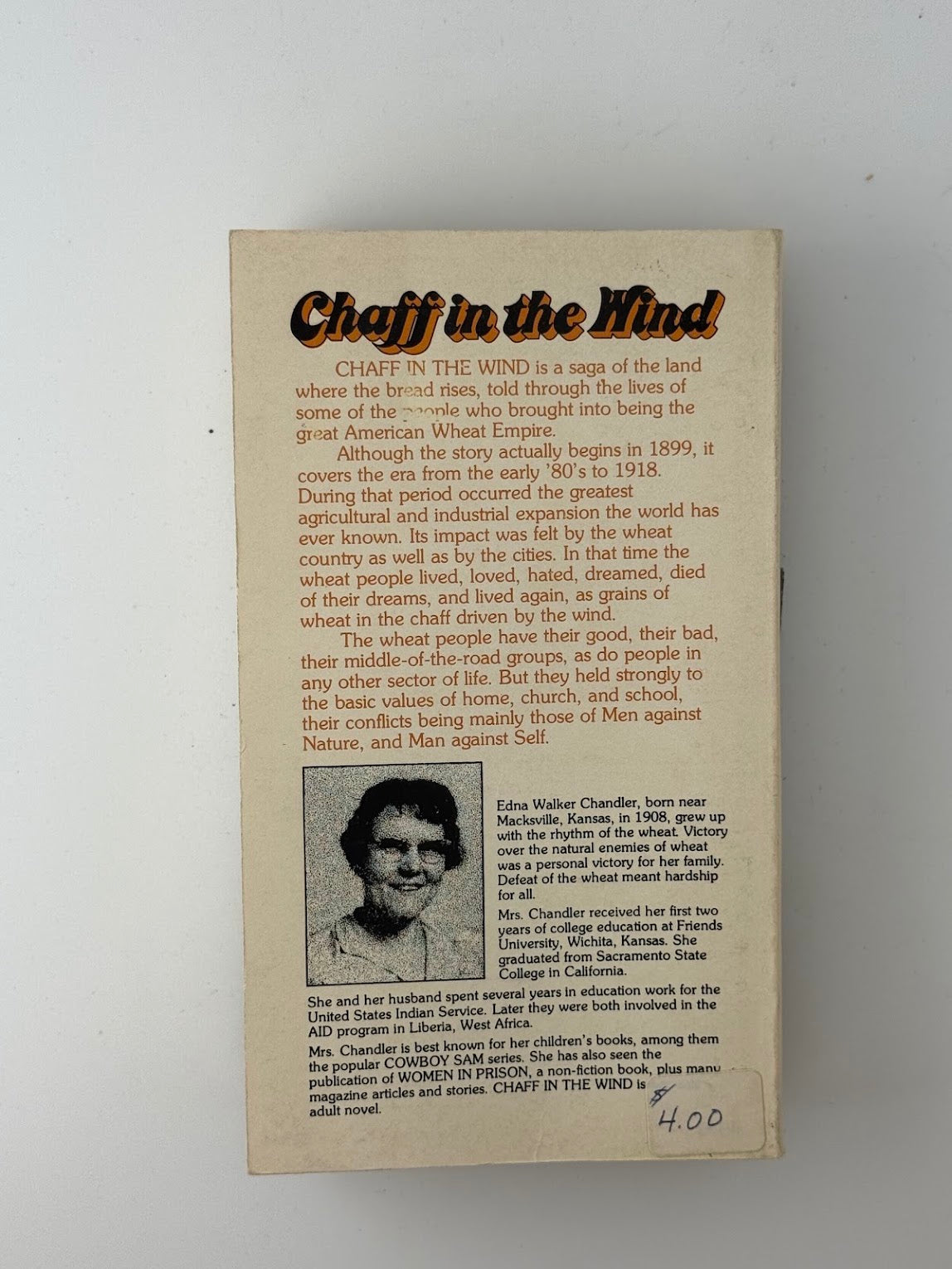 Chaff in the Wind by Edna Walker Chandler