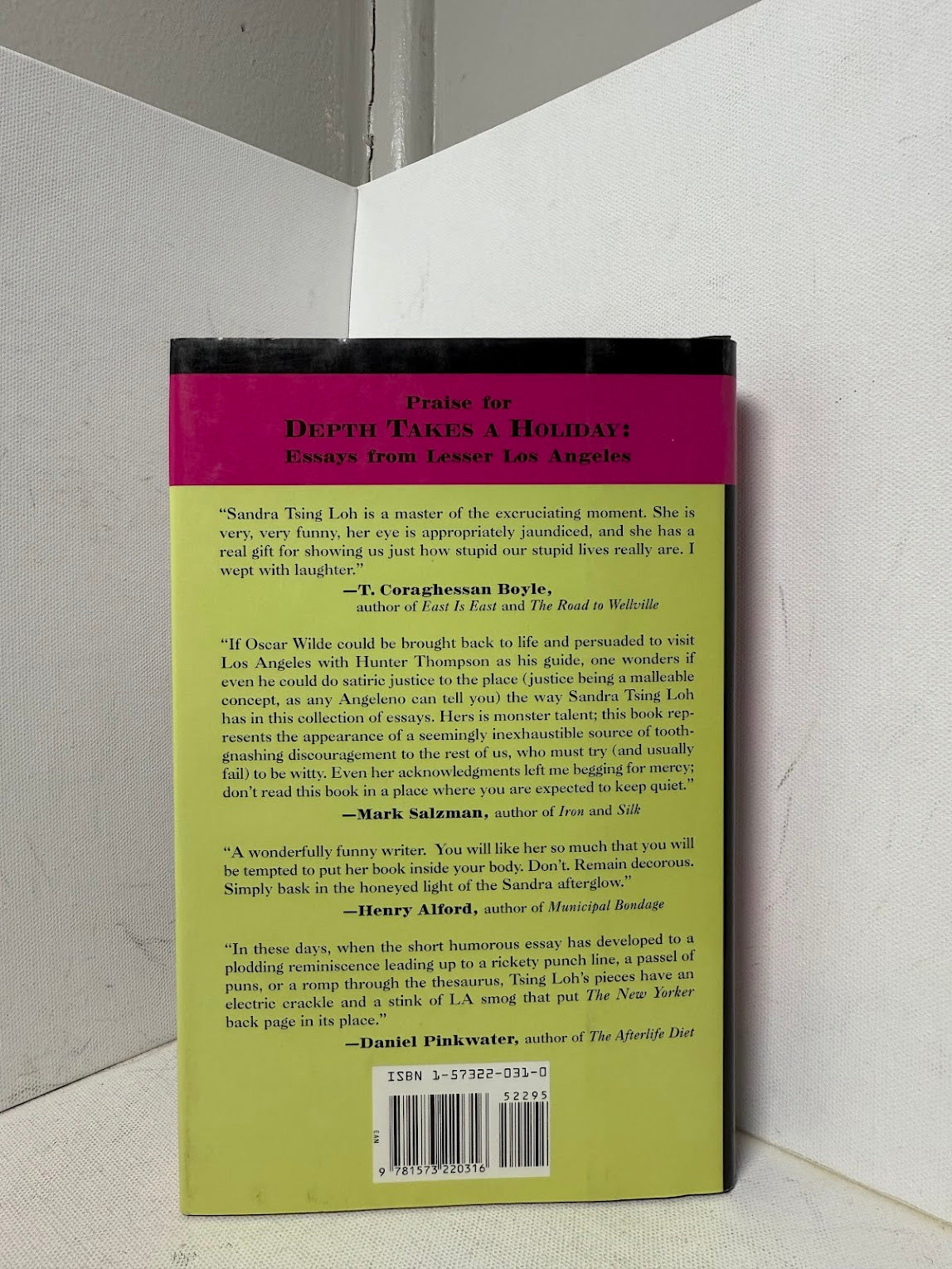 Depth Takes a Holiday by Sandra Tsing Loh