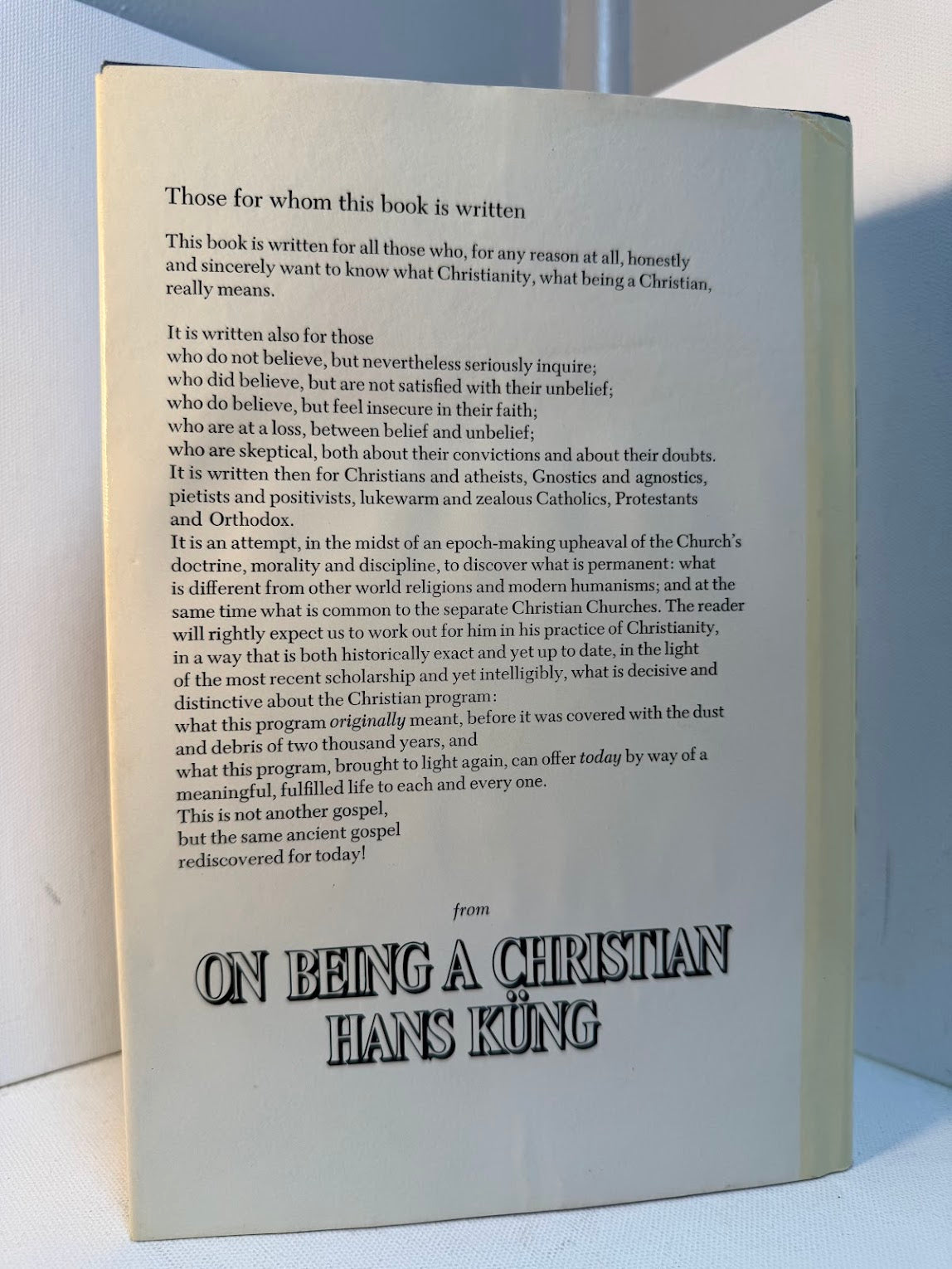 On Being a Christian by Hans Kung