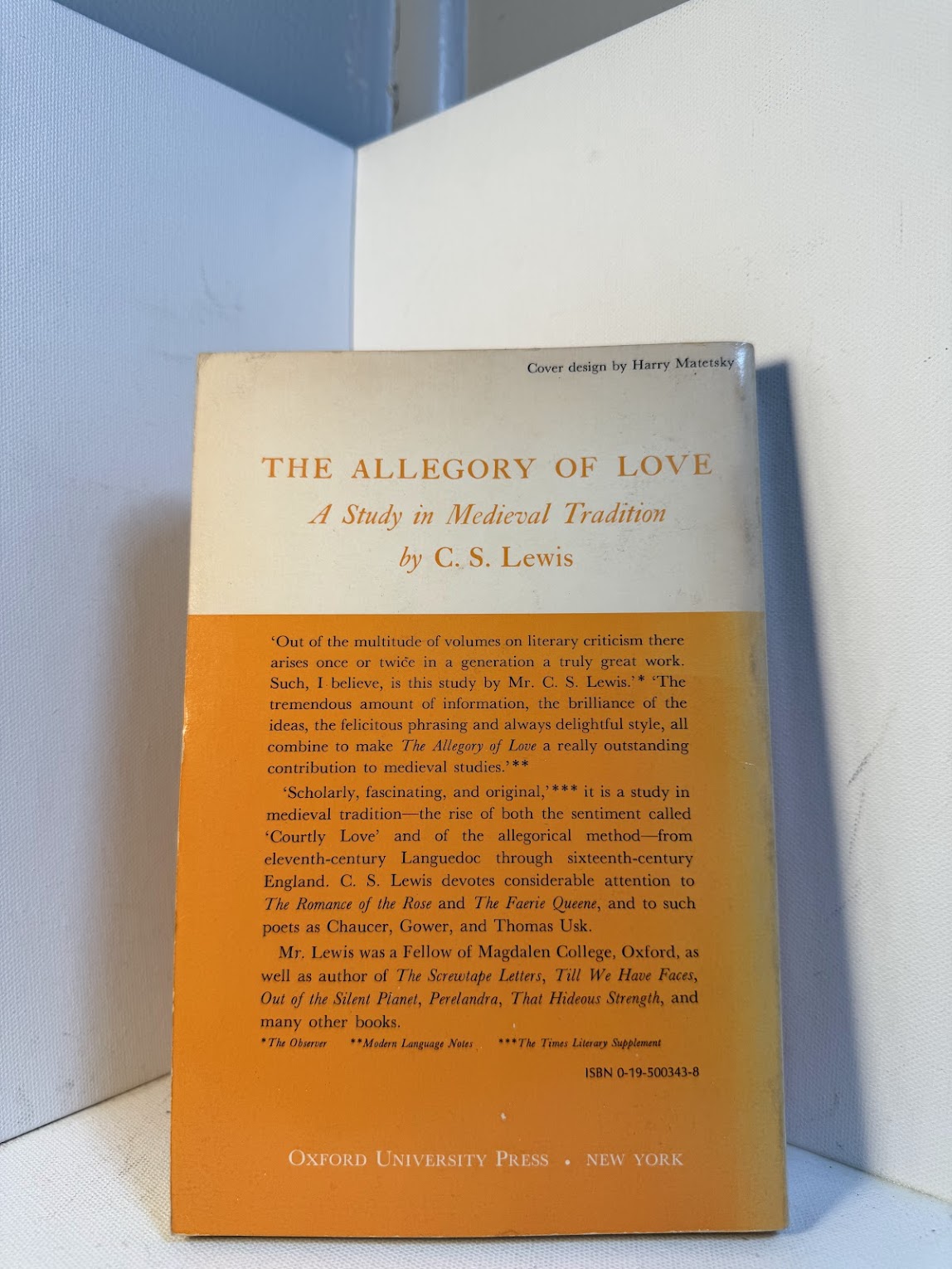 The Allegory of Love by C.S. Lewis