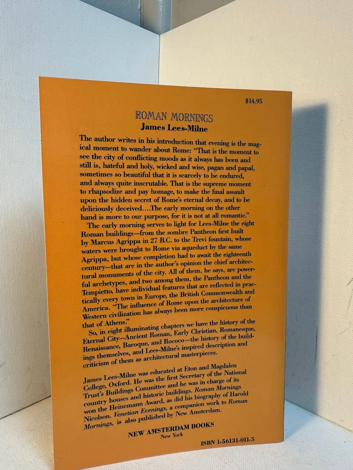 Roman Mornings by James Lees-Milne