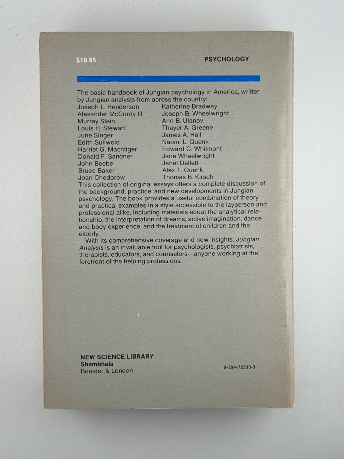 Jungian Analysis edited by Murray Stein