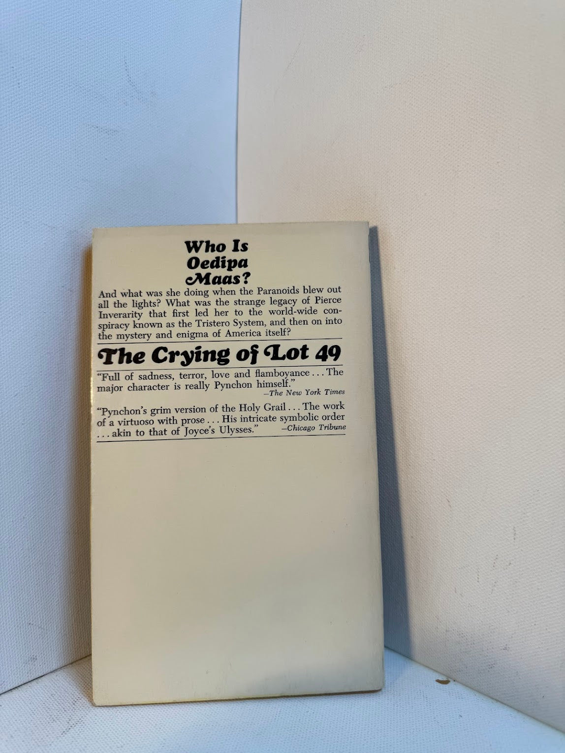 The Crying of Lot 49 by Thomas Pynchon
