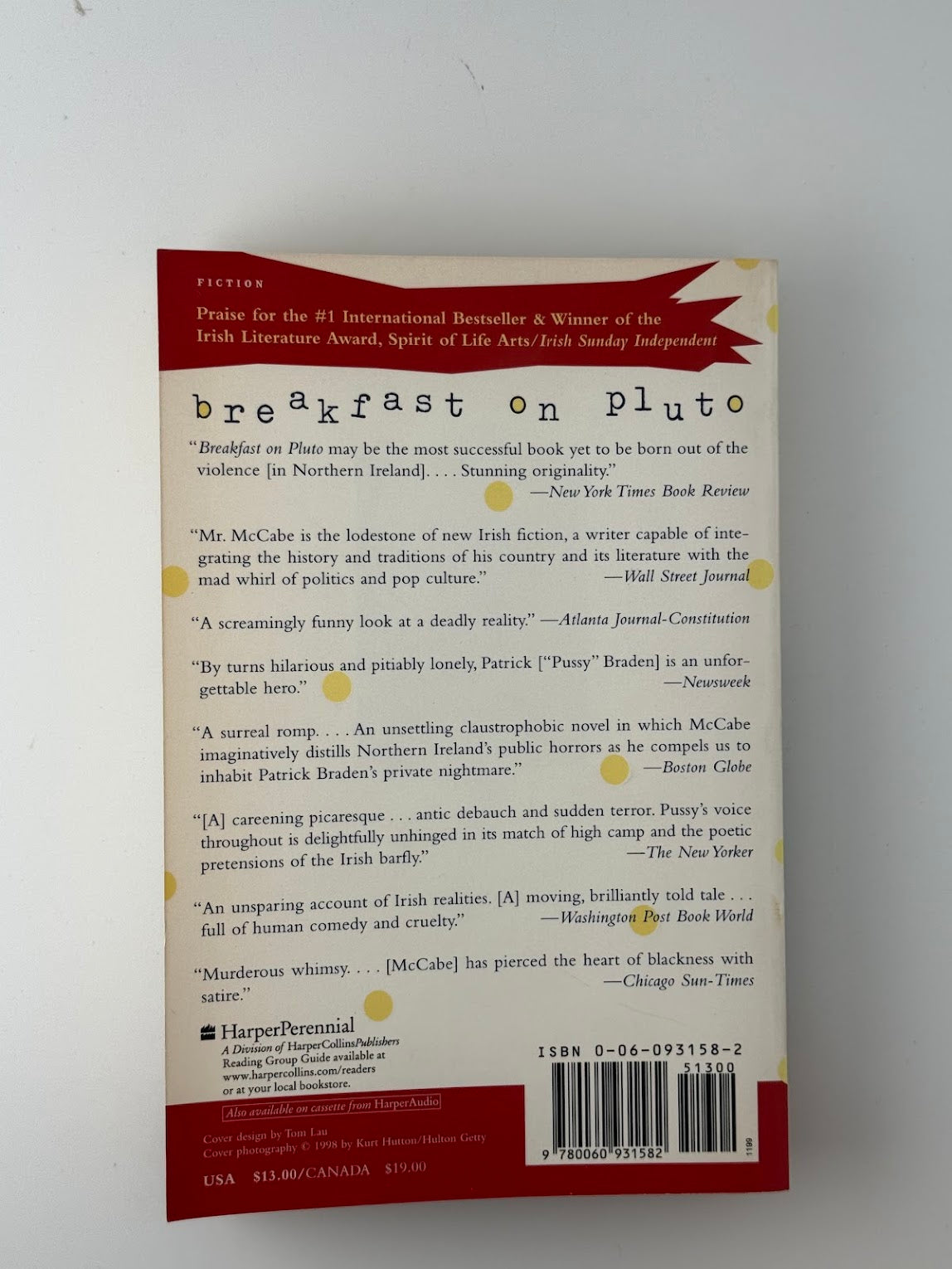 Breakfast on Pluto by Patrick McCabe