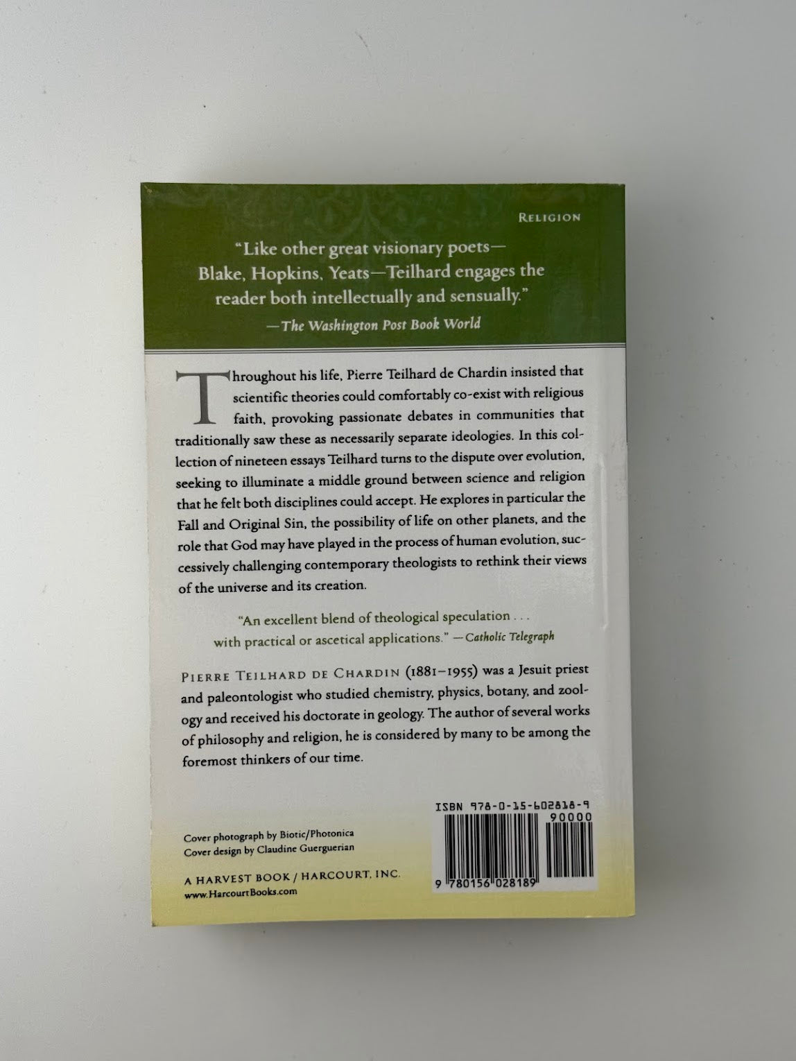 Christianity and Evolution by Pierre Teilhard de Chardin