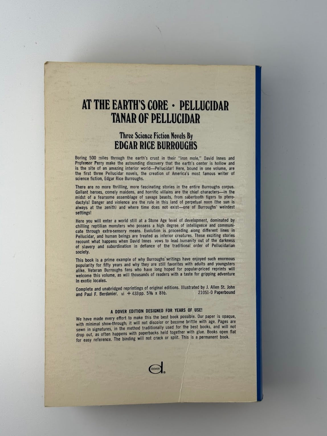 At the Earth's Core - Pellucidar - Tanar of Pellucidar by Edgar Rice Burroughs