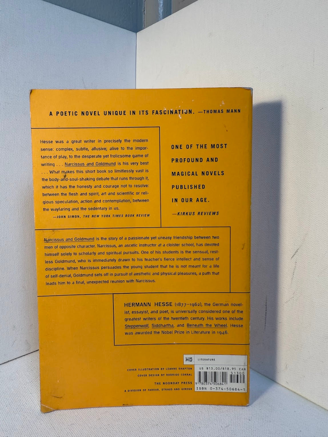 Narcissus and Goldmund by Hermann Hesse
