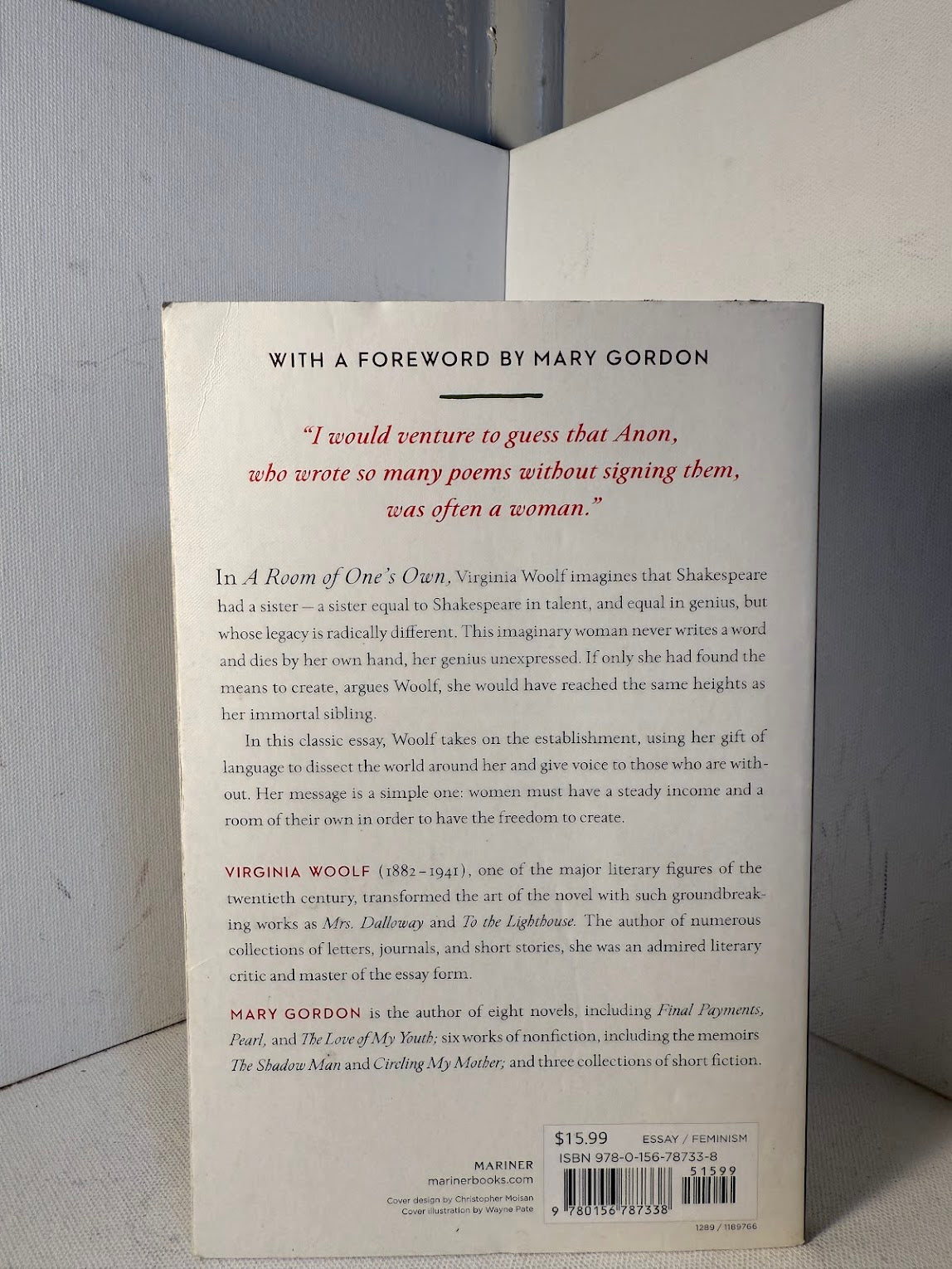 A Room of One's Own by Virginia Woolf