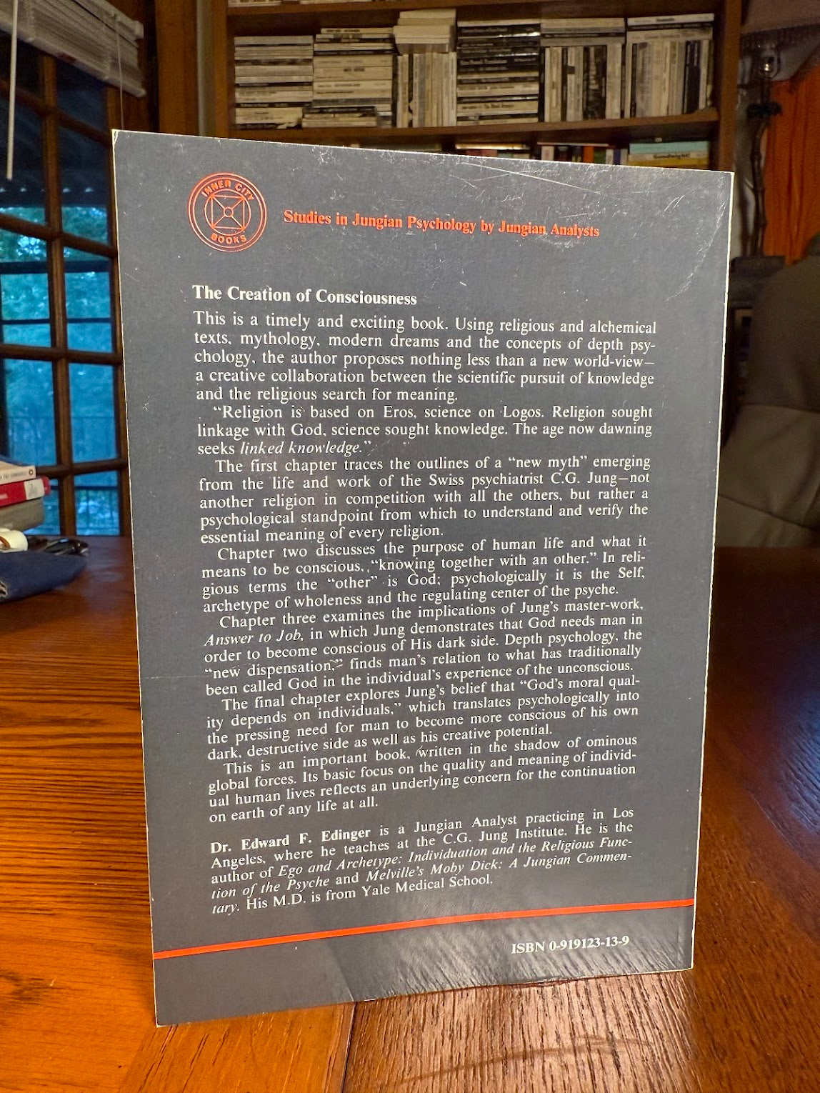 The Creation of Consciousness - Jung's Myth for Modern Man by Edward Edinger