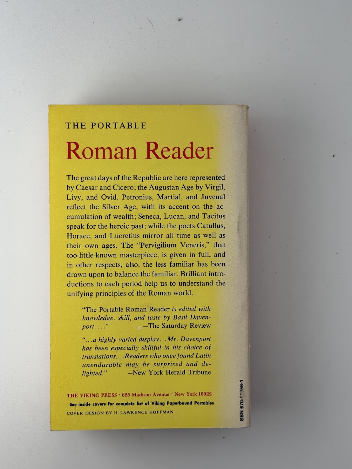The Portable Roman Reader selected by Basil Davenport
