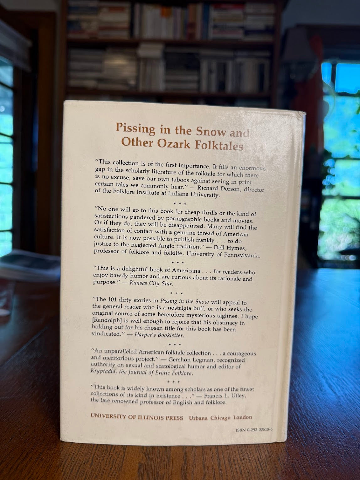 Pissing in the Snow & Other Ozark Folktales by Vance Randolph