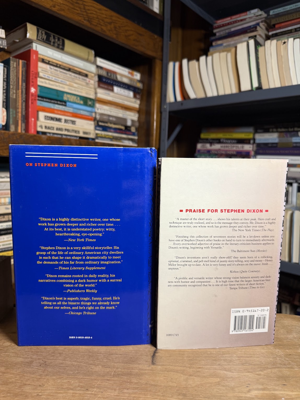 Love and Will & All Gone by Stephen Dixon