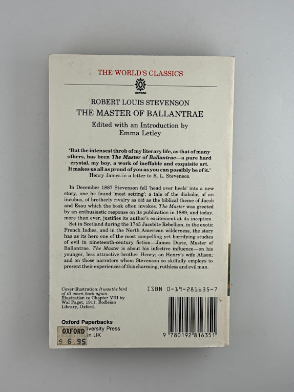 The Master of Ballantrae by Robert Louis Stevenson
