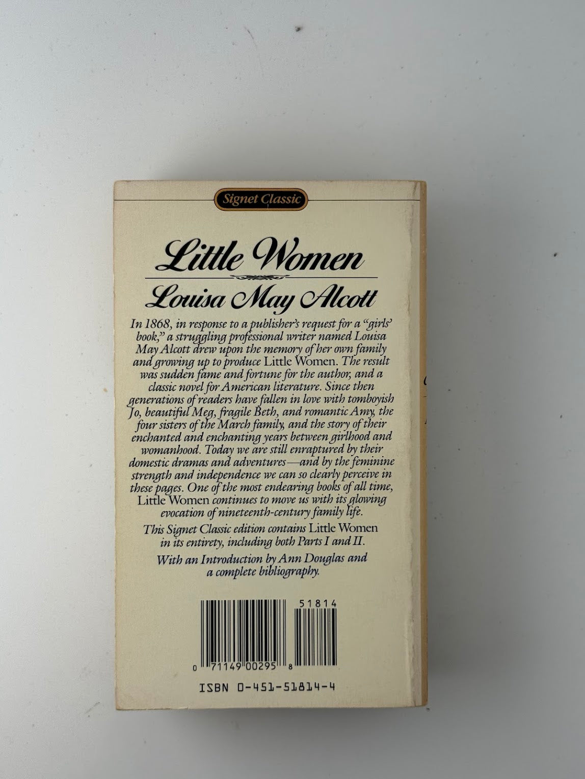 Little Women by Louisa May Alcott