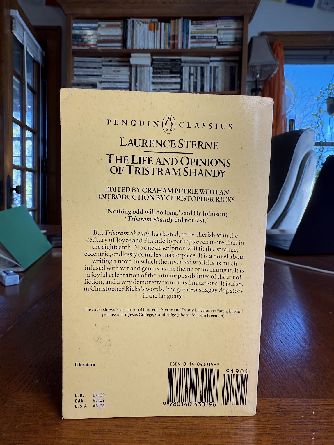 The Life and Opinions of Tristram Shandy by Laurence Sterne