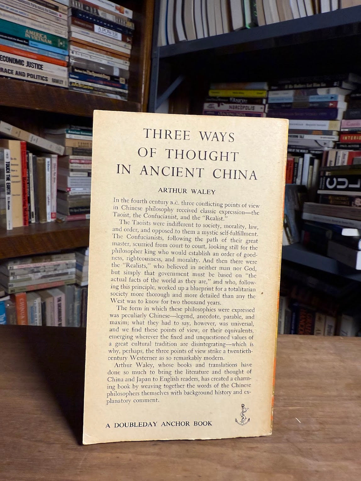 Three Ways of Thought in Ancient China by Arthur Waley